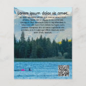 triatlon met open water zwemmen, draaiende vlucht flyer (Achterkant)