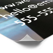 triatlon met open water zwemmen, draaiende vlucht poster (Hoek)