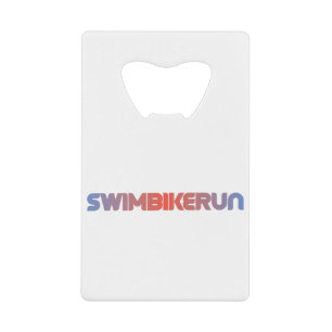 Triatlon-ontwerp Creditkaart Flessenopener
