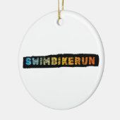 Triatlon-ontwerp Keramisch Ornament (Links)