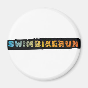 Triatlon-ontwerp Magneet