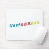 Triatlon-ontwerp Muismat (Met muis)