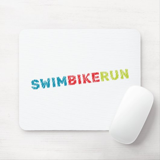 Triatlon-ontwerp Muismat (Met muis)