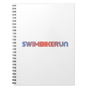 Triatlon-ontwerp Notitieboek