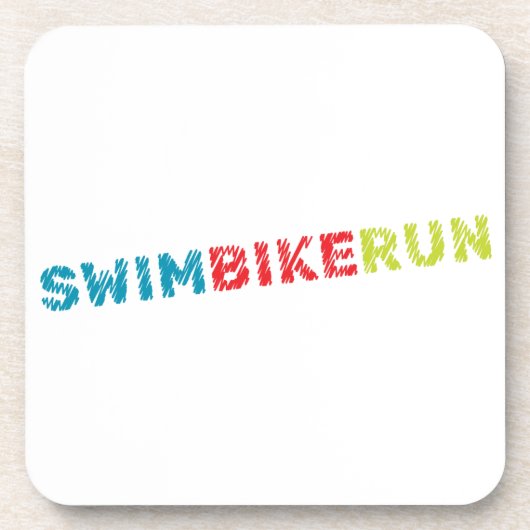 Triatlon-ontwerp Onderzetter (Voorkant)