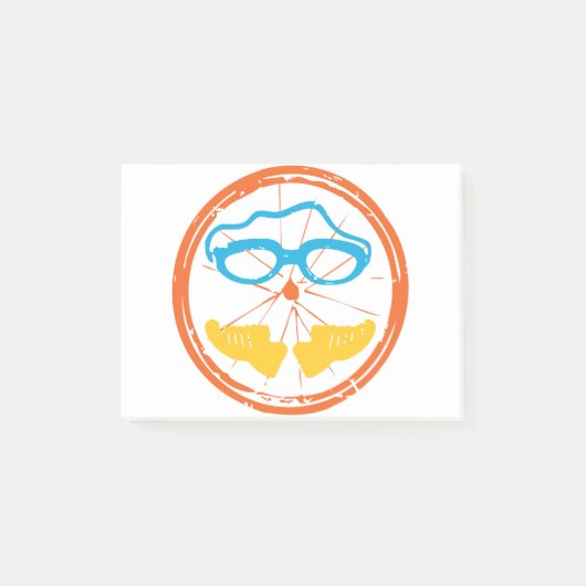 Triatlon-ontwerp, op verschillende consumentenarti post-it® notes (Voorkant)