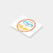 Triatlon-ontwerp, op verschillende consumentenarti post-it® notes (Schuin)