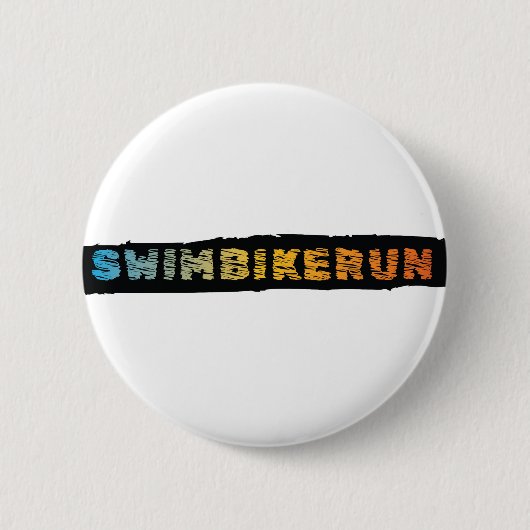 Triatlon-ontwerp Ronde Button 5,7 Cm (Voorkant)