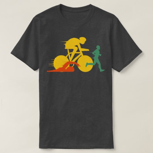 Triatlon Running Triathletes Competition Athletes T-shirt (Design voorkant)