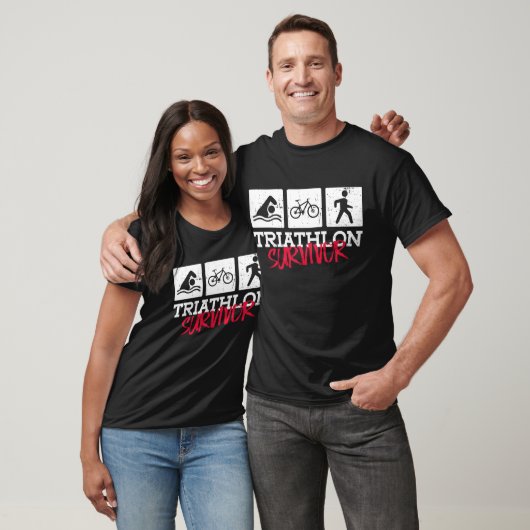 Triatlon Survivor Triathlon Training Triatlete T-shirt (Unisex)