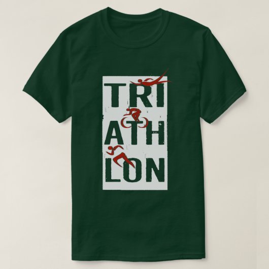 Triatlon Swim Bike run 62 T-shirt (Design voorkant)