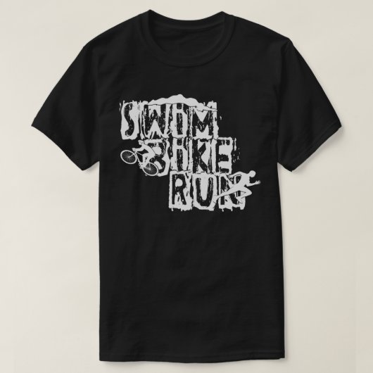 Triatlon Swim Bike run Triatlete 16 T-shirt (Design voorkant)