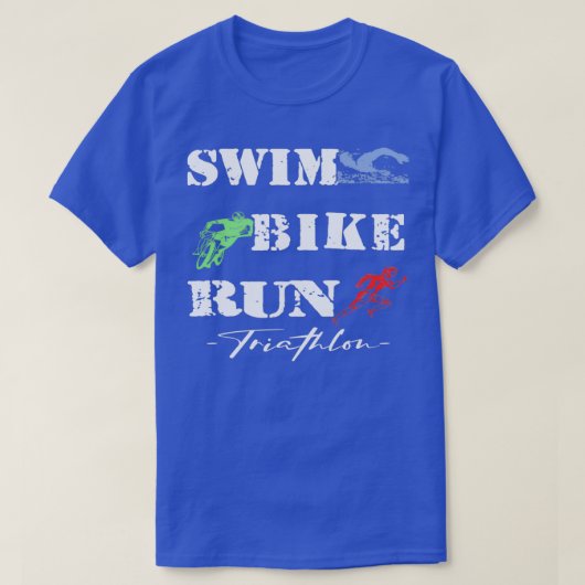 Triatlon Swim Bike run Triatlete 71 T-shirt (Design voorkant)