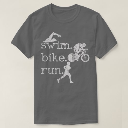 Triatlon Swim Bike run Triatlete 95 T-shirt (Design voorkant)