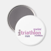 Triatlon-tekst Magneet (Voorkant / Achterkant)