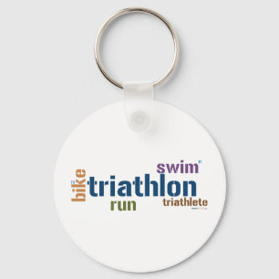 Triatlon-tekst Sleutelhanger