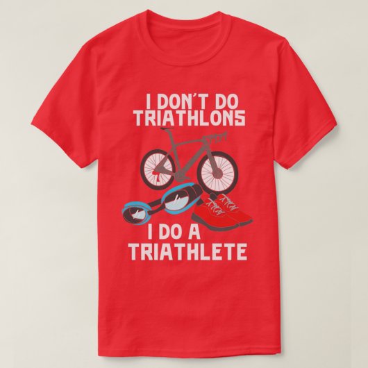 Triatlon Triathlete 11 T-shirt (Design voorkant)