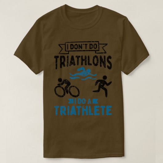 Triatlon Triathlete 1 T-shirt (Design voorkant)