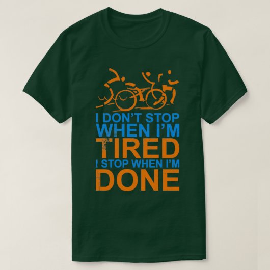 Triatlon Triathlete Gift Idee 5 T-shirt (Design voorkant)