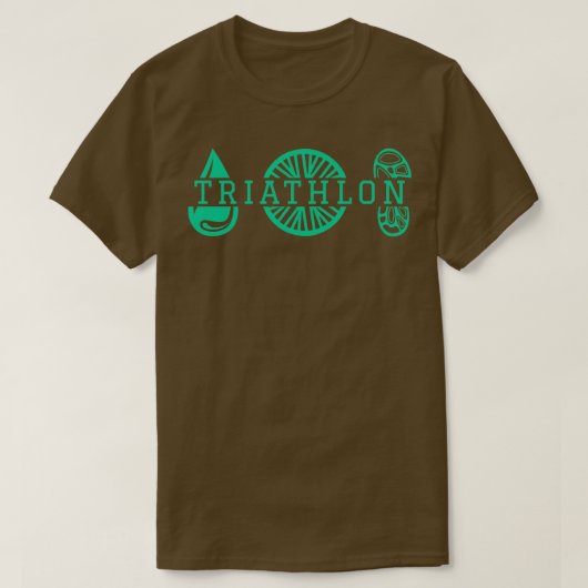 Triatlon triatleet 10 t-shirt (Design voorkant)