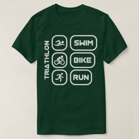 Triatlon triatleet sportgift 8 t-shirt (Design voorkant)