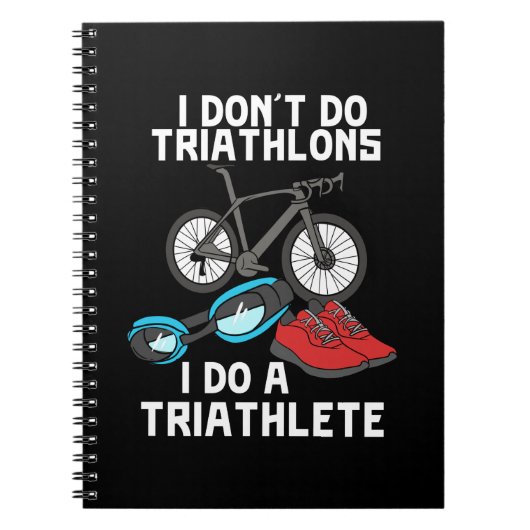 Triatlon Triatlete Notitieboek (Voorkant)