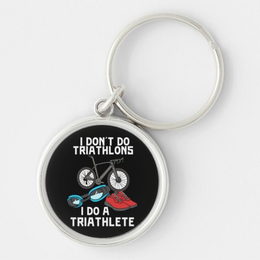 Triatlon Triatlete Sleutelhanger (Voorkant)