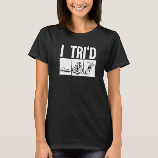 Triatlon Triatleten Mannen Vrouwen Zwemmen Fietsen T-shirt