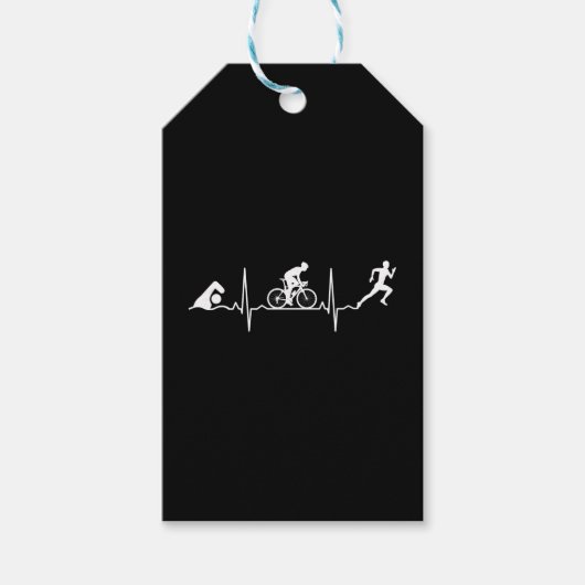 Triatlon - Triatlon Hartslag Cadeaulabel (Voorkant)