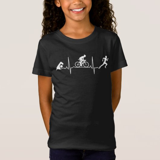 Triatlon - Triatlon Hartslag T-shirt (Voorkant)