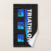 Triatlon Triomf: Navigeren door de Zwemmen, Fietse Bad Handdoek (Handdoek)