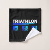 Triatlon Triomf: Navigeren door de Zwemmen, Fietse Bad Handdoek (Wasdoekje)