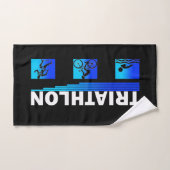Triatlon Triomf: Navigeren door de Zwemmen, Fietse Bad Handdoek (Handdoek)