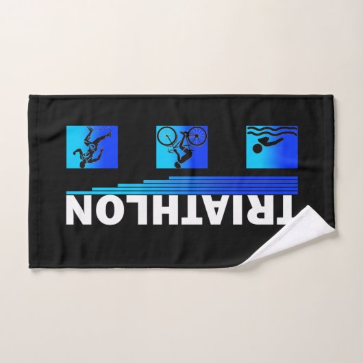 Triatlon Triomf: Navigeren door de Zwemmen, Fietse Bad Handdoek (Handdoek)