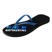 Triatlon Triomf: Navigeren door de Zwemmen, Fietse Teenslippers (Schuin)