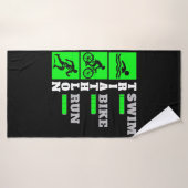 Triatlon Triomf: Zwemmen, Fietsen, Run accessoires Badhanddoek (Badhanddoek)
