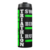 Triatlon Triomf: Zwemmen, Fietsen, Run accessoires Thermosbeker (Voorkant)