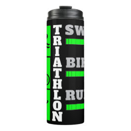 Triatlon Triomf: Zwemmen, Fietsen, Run accessoires Thermosbeker