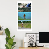 Triatlon Triptych - Schilderen Poster (Thuiskantoor)
