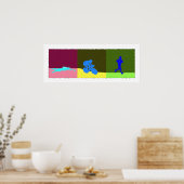 Triatlon Triptych - Schilderen Poster (Keuken)
