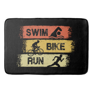 Triatlon - Zwem Fiets Ren Badmat