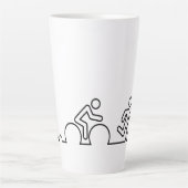 Triatlon. Zwemmen, wielrennen en hardlopen. Latte Mok (Voorkant)