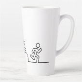 Triatlon. Zwemmen, wielrennen en hardlopen. Latte Mok (Rechts)