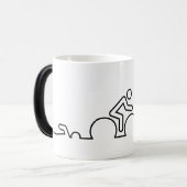 Triatlon. Zwemmen, wielrennen en hardlopen. Magische Mok (Voorkant links)