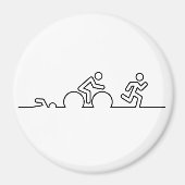 Triatlon. Zwemmen, wielrennen en hardlopen. Magneet (Voorkant)