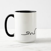 Triatlon. Zwemmen, wielrennen en hardlopen. Mok (Links)