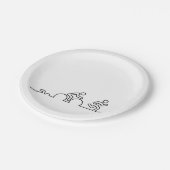 Triatlon. Zwemmen, wielrennen en hardlopen. Papieren Bordje (Gekanteld)