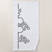 Triatlon. Zwemmen, wielrennen en hardlopen. Strandlaken (Voorkant)