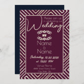 Tribaal-Afrikaans Bourgogne Wijnhuwelijk Kaart (Voorkant / Achterkant)