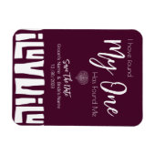 Tribaal-Afrikaans Bourgogne Wijnhuwelijk Magneet (Horizontaal)